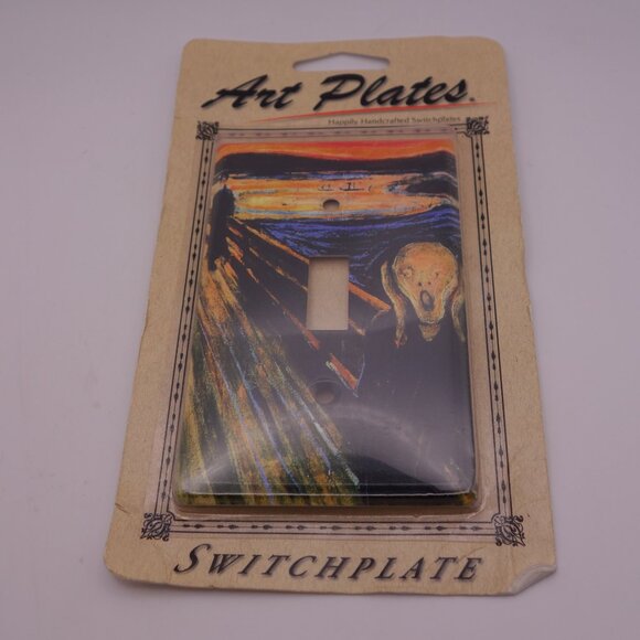 Art Plates Switchplate Single-Gang Switch Plate feat Edvard Munch's The Scream - Picture 1 of 16